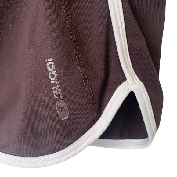 SUGOI Women's Running Athletic Fitness Skort Brown White Size Medium - Picture 2 of 6